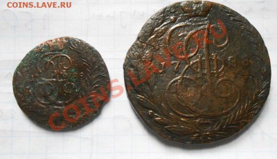 5копеек 1788г.ем. и 1копейка 1788г.мм.R(редкая)9.10.13. - DSCN2753.JPG