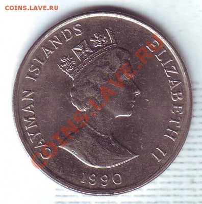 Кайманы.25 Центов.1990.Парусник. до 12 Октября - 19900038.JPG