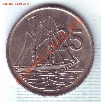 Кайманы.25 Центов.1982.Парусник. до 12 Октября - 19820035.JPG