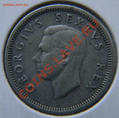 6 пенсов ЮАР 1950г. - DSCN5811.JPG