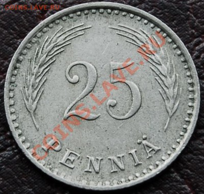 ФИНЛЯНДИЯ - 25 пенни 1921 - до 13 октября - 872