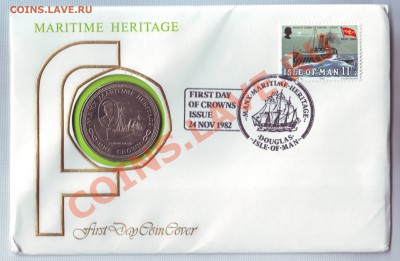 О.Мэн.Крона.1982.Морское наследие.2.Конверт.Марки.до 14.10 - 19820043.JPG