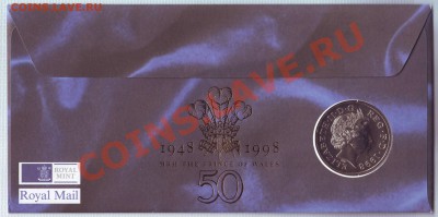 В.Британия.5 Фунтов.1998.Принц Чарльз.Конверт.Марки.до 14.10 - 19980039.JPG