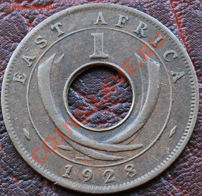 БРИТ. ВОСТ. АФРИКА - 1 цент 1928 - Георг V - до 14 октября - 930