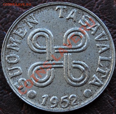 ФИНЛЯНДИЯ - 5 марок 1952 - до 14 октября - 904