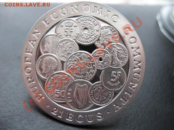 Монеты на монетах - Ag999, 500 Francs Бенин (Dahomey) - гибралтар мон а