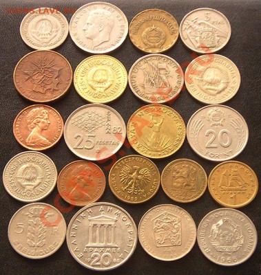 42 разные монеты (смотрите фото и описание). До 09.10_22.00м - 6402