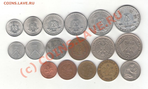 Германия 17 монет 1949-1995 до 21.01.10 до 21.00 мск - germany 002