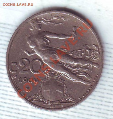 Италия.20 Чентезими.1909. до 15.10 - 19090008.JPG