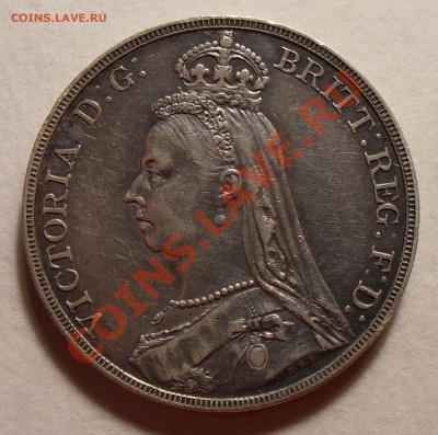 1 крона 1890, GB, Ag. - оценка. - 1 крона 1890