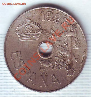 Испания.25 Сентимо.1927. до 17 Октября - 19270015.JPG