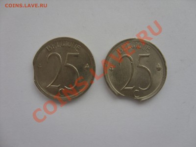 25 центов Бельгия 1970 и 1972 выкусы.15.10.20113 в 23:59МСК - SDC11176.JPG