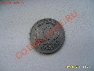 Stadt HALE,10 ПФЕННИГОВ 1920г(зем. Сакс.Анхальт)!!до13.10 - S6001046.JPG