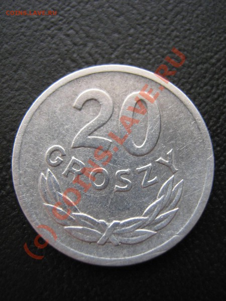 20 грошей 1969 г. поворот 180 - 20 groszy Revers
