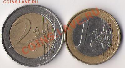 1 евро 1999, 2 евро 2001 Франции до 14.10.13 в 22-00 по мск - Евро 5 