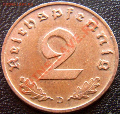 Германия (3-й Рейх)_2 рейхспфеннига 1938(D); до 13.10_22.04м - 6216
