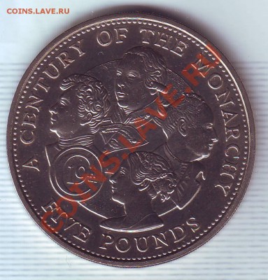 Гернси.5 Фунтов.2001.Столетие монархии.19 Век.Редкая до18.10 - 20010047.JPG