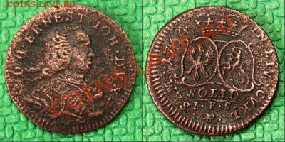 1 солид 1764г. Курляндия Бирон. - 004