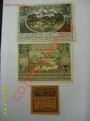 SCHLESWIG,10+25+50 ПФЕННИГОВ 1920г!до 16.10.2013 - S6001112.JPG