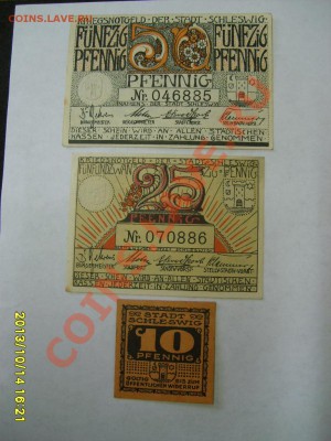 SCHLESWIG,10+25+50 ПФЕННИГОВ 1920г!до 16.10.2013 - S6001111.JPG