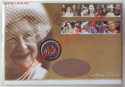 О.Мэн.Крона.1999.Королева Мать.1.Конверт.Марки. до 20.10 - 19990008.JPG