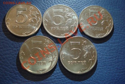 5руб  2009..2010..2011..2012..2013г  ММД  блеск - 5 руб набор_3