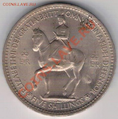 Великобритания крона 1953 до 21.10.13 в 22.00мск (6573) - 4-крона1953