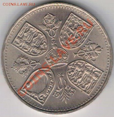 Великобритания крона 1953 до 21.10.13 в 22.00мск (6573) - 4-крона19531