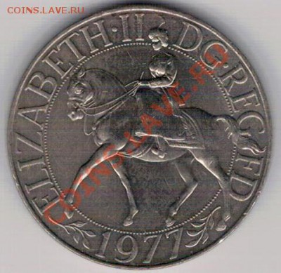 Великобритания крона 1977 Сер.юбилей 21.10.13 в 22ч (5386) - 4-крона1977