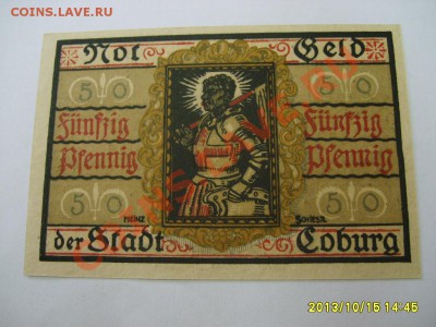 COBURG,50 ПФЕННИГОВ 1919г(нотгельд,почти пресс)!до16.10.2013 - S6001172.JPG