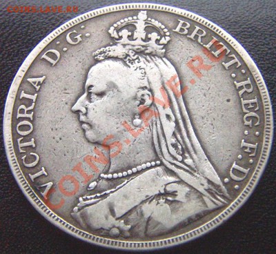Серебряная британская крона 1889; до 15.10_22.24мск - 6585