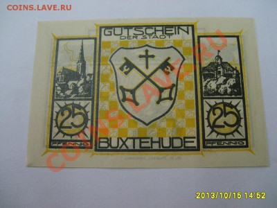 BUXTEHUDE,25 ПФЕННИГОВ,(нотгельд)!!до 16.10.2013 - S6001191.JPG