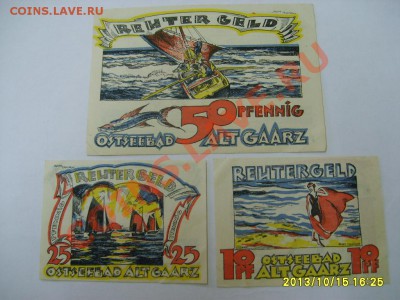 OSTSEEBAD ALT GAARZ,10+25+50 ПФЕННИГОВ 1922!до 16.10.2013 - S6001201.JPG