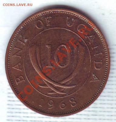 Уганда.10 Центов.1968. до 21.10 - 19680023.JPG