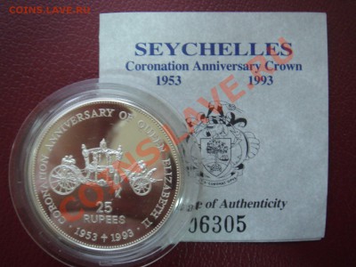 Сейшелы: Ag-925 25 рупий 1993 ПРУФ ШАЙБА до 19.10 22- - Сейшелы 1993-1.JPG