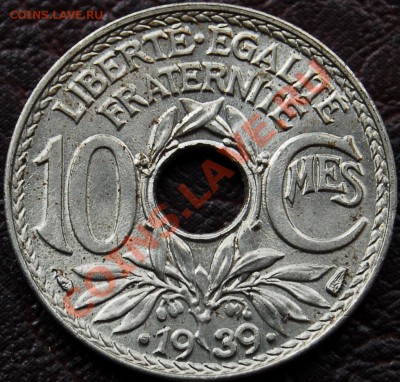 ФРАНЦИЯ - 10 сантимов 1939 - до 23 октября - 231