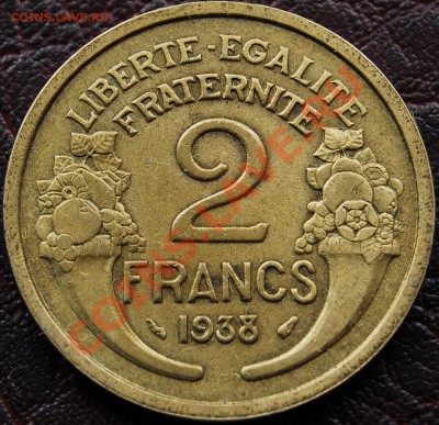 ФРАНЦИЯ - 2 франка 1938 - до 23 октября - 244