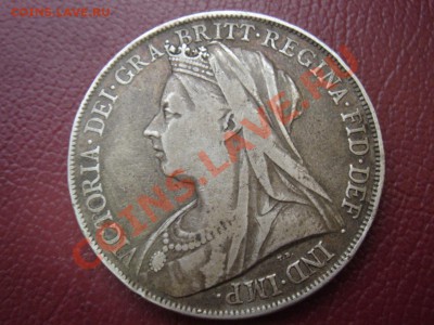 Великобритания Ag-925 крона 1900 LXIII Виктория до 22.10 22 - Крона 1900-2.JPG