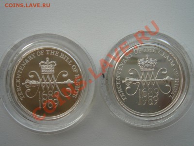 Великобритания: Ag-925 2 по 2 фунта 1989 ПРУФ до 22.10 22 - 2 по фунта 1989-3