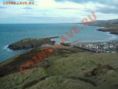 Монеты с ГОРАМИ (любых стран) - St-Patricks-Isle .Вид с холма.