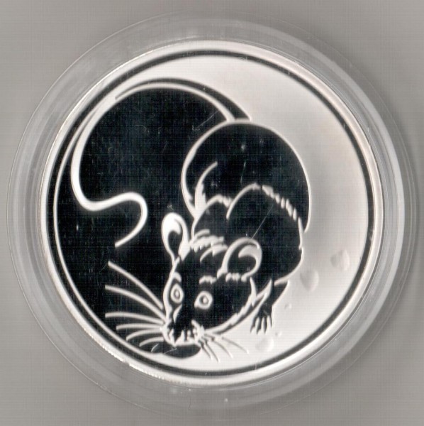 3 рубля, 2008 год. Лунный календарь. Год крысы. - Мышь.JPG