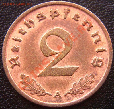 Германия (3-й Рейх)_2 рейхспфеннига 1937(А); до 20.10_22.08м - 6727