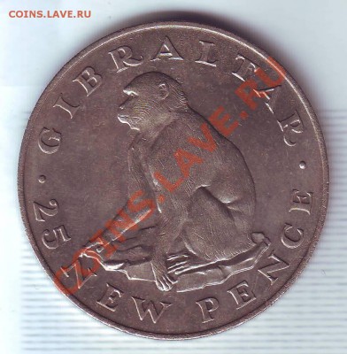 Гибралтар.Крона.1971.Обезьяна. до 26.10 - 19710031.JPG