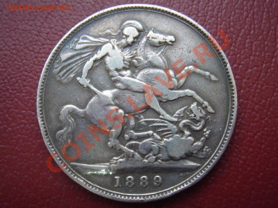 Великобритания: Ag-925 крона 1889 Виктория до 24.10 22 - Крона 1889-1.JPG