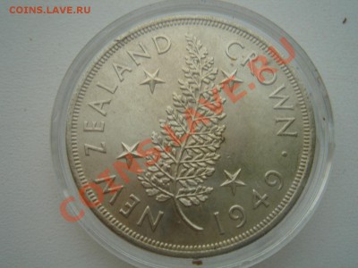 Новая Зеландия Ag-500 крона 1949 Не частая! UNC до 25.10 22 - Н.Зеландия крона 1949-1.JPG