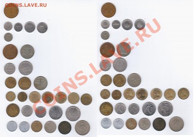 Лот европейских монет 1950-2005 гг. 84 шт. (без евро) - 2.JPG