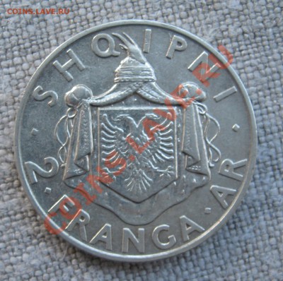 Албания: 2 FRANGA ARI 1935 KM#17 - Albania2Fr_G