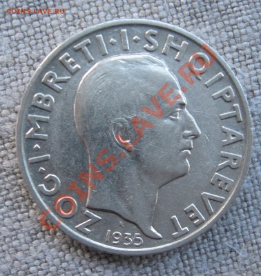 Албания: 2 FRANGA ARI 1935 KM#17 - Albania5Fr