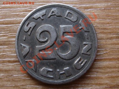 Германия нотгельд Аахен 25 пф. 1920 до 24.10.13 в 21.00 М - IMG_6244