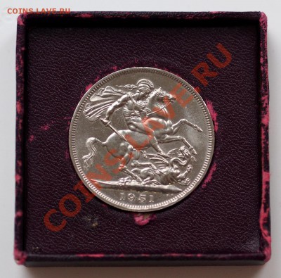 Крона 1951 Великобритания  Всадник - PAJ20492.JPG